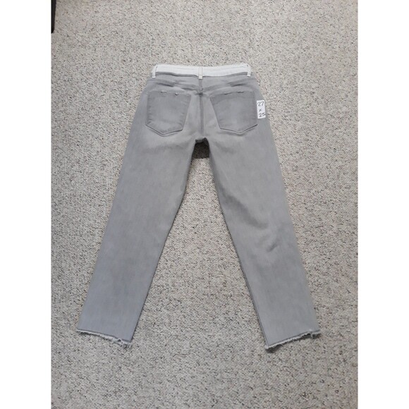 27 Flying Monkey High Rise Crop Skinny Two-Tone Raw Hem Distressed - Picture 5 of 6